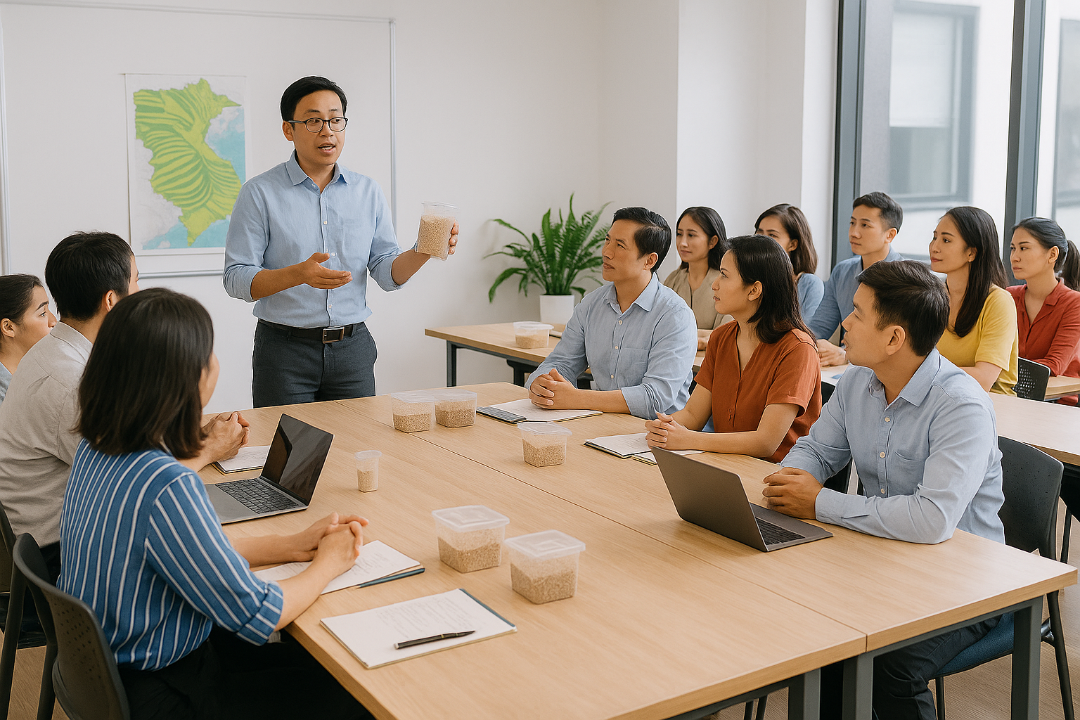 Lớp học văn hóa lúa gạo
